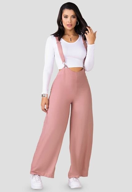 Overall Largo Mujer Rosa Mp 100296
