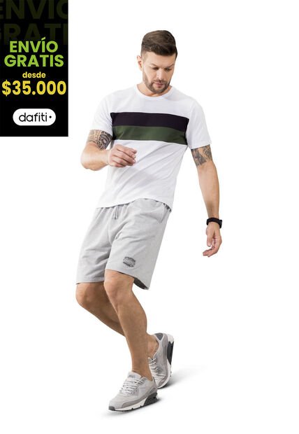 Bermuda Hombre Gris Mp 3348