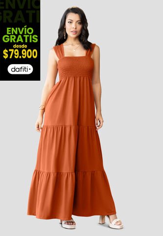 Vestido Mujer Naranja Mp 104373 MP