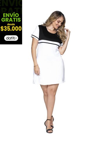 Vestido Corto Mujer Blanco Mp 9703 MP