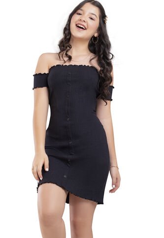 Vestido Infantil Femenino Negro Mp 3909 MP