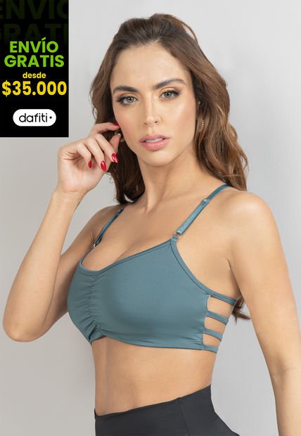 Top Mujer Azul Acero Mp 103012