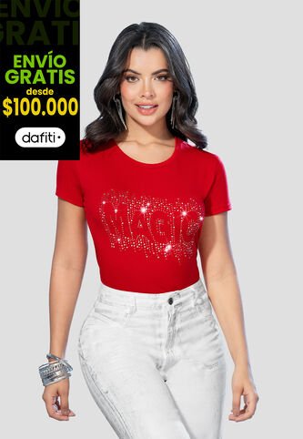 Camiseta Mujer Rojo Mp 105174 MP