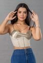 Crop Top Mujer Plateado Mp 100108 de MP