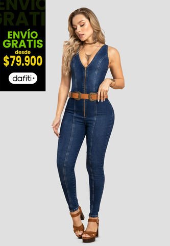 Enterizo Largo Mujer Azul Mp 104346 MP
