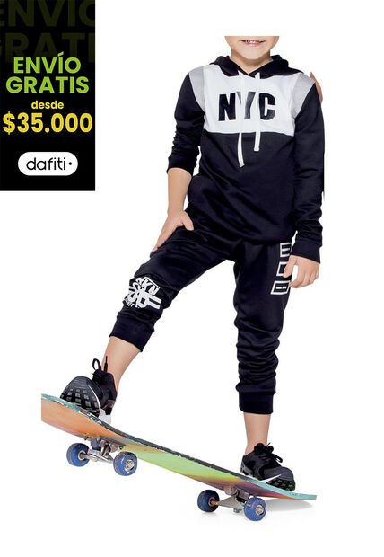 Conjunto Negro Blanco MP