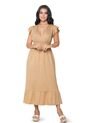 Vestido Largo Mujer Beige Mp 869 de MP