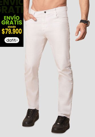 Pantalón Hombre Blanco Mp 103400 MP