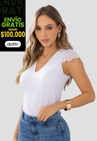 Blusa Mujer Blanco Mp 105069 MP