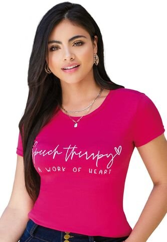 Camiseta Mujer Fucsia Mp 89010 MP