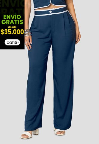 Pantalón Mujer Azul Profundo Mp 113934 MP