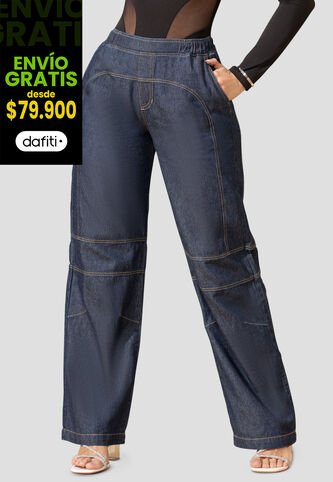 Pantalón Mujer Azul Oscuro Mp 103244 MP