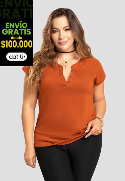 Blusa Mujer Naranja Mp 104190