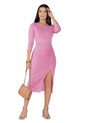 Vestido Largo Exterior Rosado Mp 5010 de MP