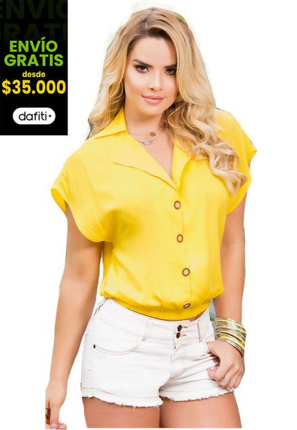 Blusa Para Mujer Amarillo MP
