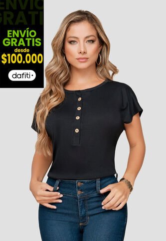 Blusa Mujer Negro Mp 103990 MP