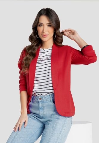 Blazer Mujer Rojo Mp 103988 MP