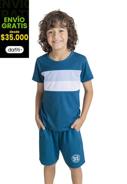 Bermuda Infantil Azul Petróleo Mp 1872