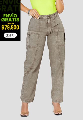 Jean Mujer Taupe Mp 100398 MP