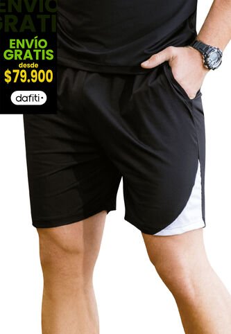 Bermuda Hombre Negro Mp 6877 MP