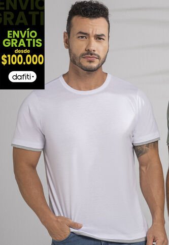 Camiseta Hombre Blanco Mp 389 MP