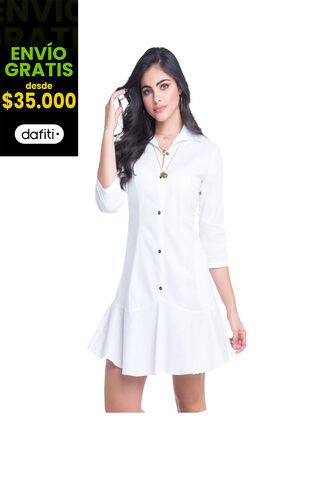 Vestido Para Mujer Blanco MP MP