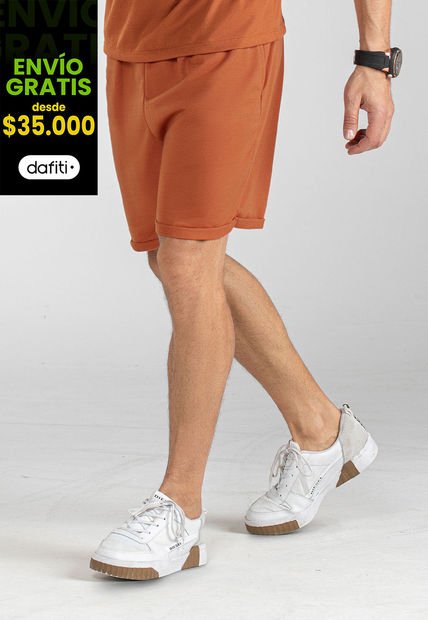 Bermuda Hombre Naranja Mp 100496