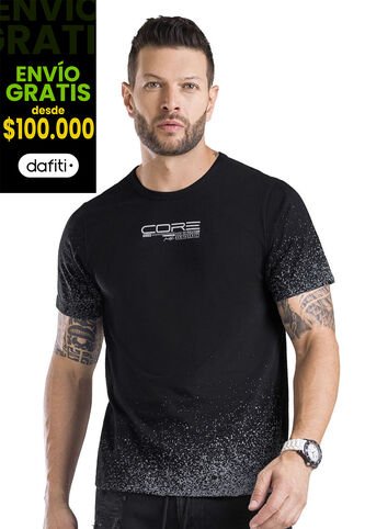 Camiseta Hombre Negro Mp 5121 MP