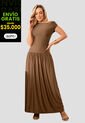 Vestido Largo Mujer Chocolate Mp 112668 de MP