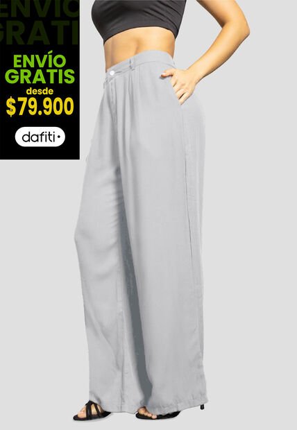 Pantalón Mujer Gris Claro Mp 112221