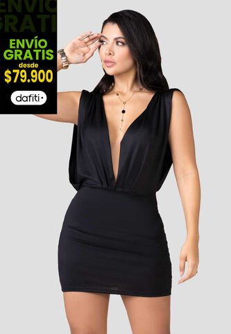 Vestido Corto Mujer Negro Mp 100234 MP