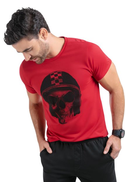 Camiseta Hombre Rojo Mp 88863