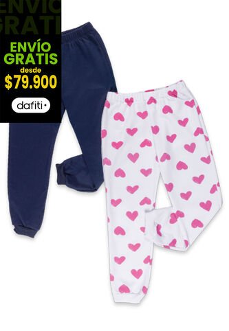 Jogger Paq X2 Infantil Femenino Multicolor Mp 7806 MP