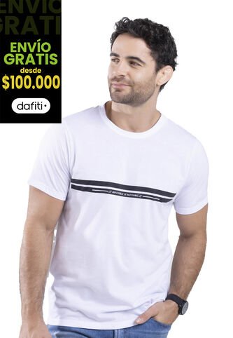 Camiseta Hombre Blanco Mp 4055 MP