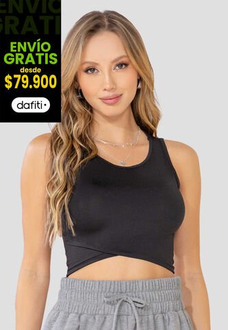Crop Top Mujer Negro Mp 100130 MP