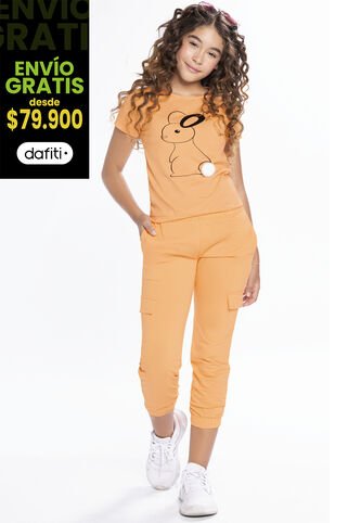 Jogger Infantil Femenino Amarillo Mp 210 MP