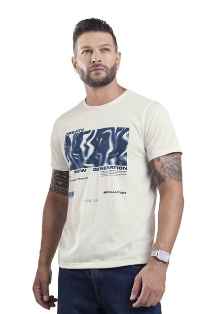 Camiseta Hombre Blanco Mp 4052