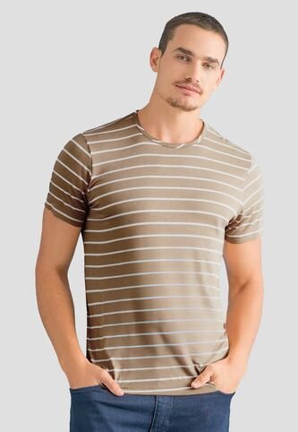 Camiseta Hombre Café Pardo Mp 112555 MP