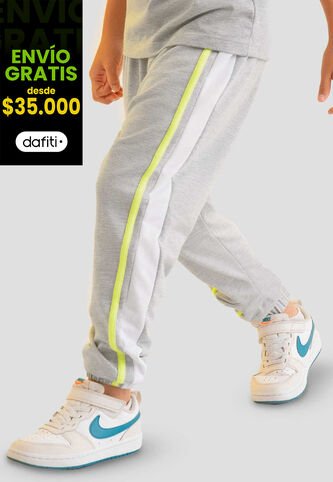 Jogger Infantil Masculino Gris Jaspe Mp 112598 MP