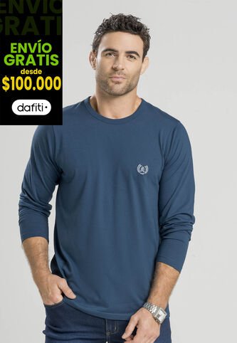 Camibuzo Masculino Azul Petróleo Oscuro Mp 3969 MP