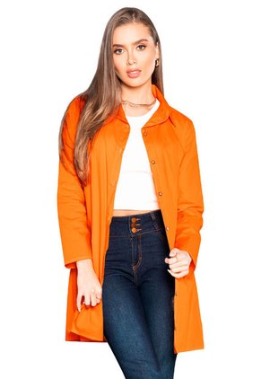 Vestido Corto Mujer Naranja Mp 34473