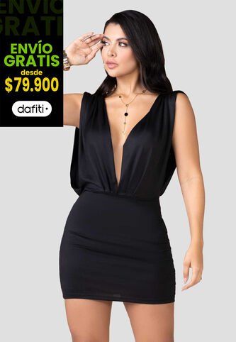 Vestido Corto Mujer Negro Mp 100234 MP