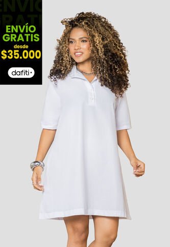 Vestido Corto Mujer Blanco Mp 113567 MP