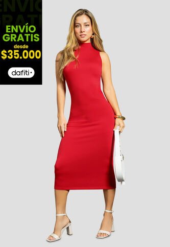 Vestido Largo Mujer Rojo Mp 1786 MP