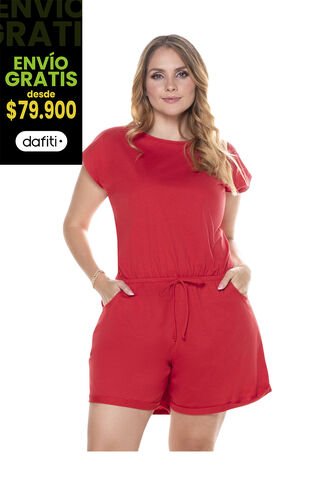 Enterizo Corto Mujer Rojo Mp 101936 MP