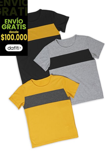 Camiseta Infantil Gris Jaspe Mp 89907