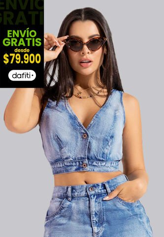 Crop Top Mujer Azul Mp 102239 MP