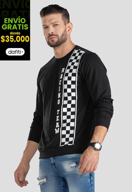 Buzo Hombre Negro Mp 100493
