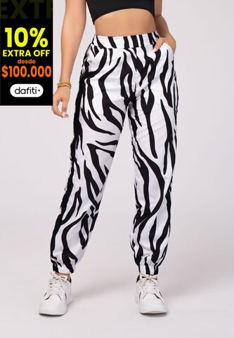 Pantalón Mujer Animal-Print Mp 103332 MP