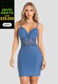 Vestido Corto Mujer Azul Indigo Mp 113479 de MP
